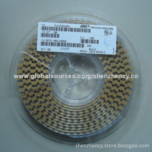 Solid Tantalum Capacitor, TAJD107K016RNJ, 100UF, 16V, 10% 2917, D Case